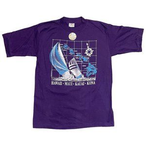 Vintage 1989 Poly Tees Hawaii Islands T-Shirt